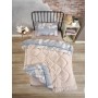 ETE HOMETEX TEK KİŞİLİK LÜX WELSOFT YORGAN SETİ ARİNA BEJ 155X215CM 8696474231848
